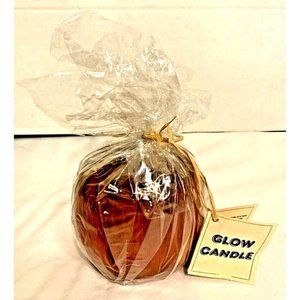RED APPLE SCENTED GLOW CANDLE 3.75" x 4" BROMWELL USA CHRISTMAS RARE NEW SEALED